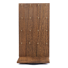 rotating wooden display and organizer rack board