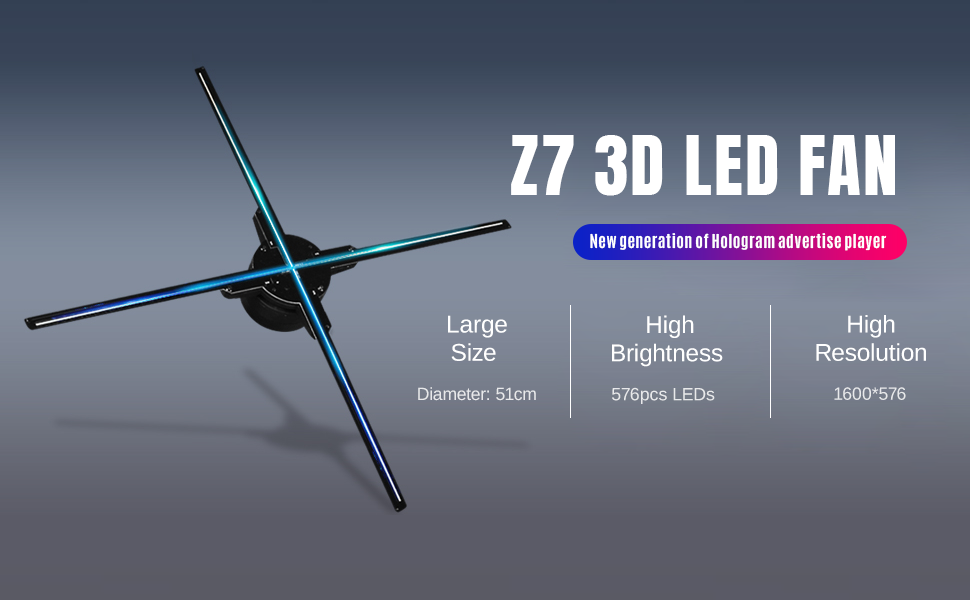 Z7 3D Led Fan