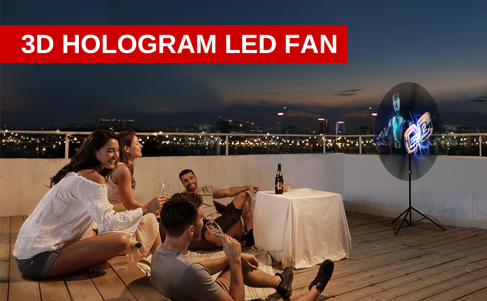 3D Hologram led Fan